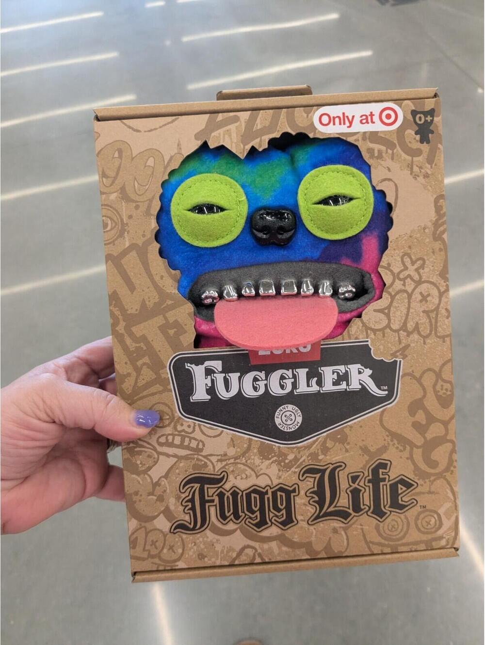 Fuggler Fugg Life Edition 9" SIR BELCH Tie Dye Silver Teeth Funny Ugly Monsters